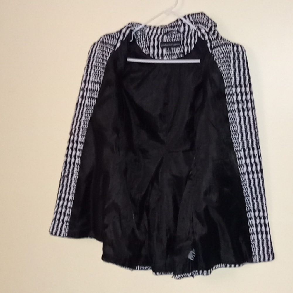 Black and white plaid coat - Picture 4 of 6